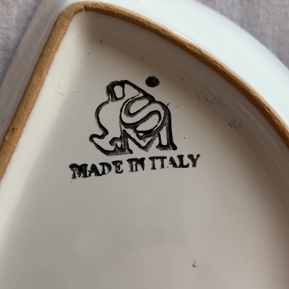 Sambuco Mario Handmade Decorative Half Moon Dish - Made in Italy - Picture 3 of 3